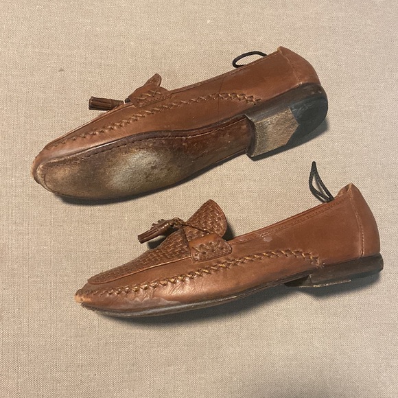 Vintage Cole Haan Country Basket Weave Tassled Loafers - Picture 2 of 10
